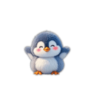 小さなペンギンのかわいい気持ちスタンプ（個別スタンプ：1）