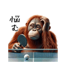 オラウータン×卓球！3Dリアル（個別スタンプ：23）