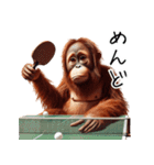 オラウータン×卓球！3Dリアル（個別スタンプ：27）
