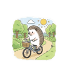 ハリネズミの充実した生活（個別スタンプ：1）