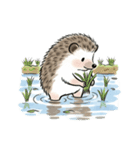 ハリネズミの充実した生活（個別スタンプ：5）