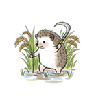 ハリネズミの充実した生活（個別スタンプ：6）