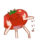 様子がおかしいトマト（個別スタンプ：34）