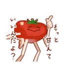 様子がおかしいトマト（個別スタンプ：40）