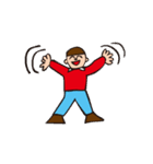 どんぐり頭の男の子（個別スタンプ：1）