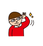 どんぐり頭の男の子（個別スタンプ：35）