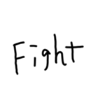 隠れ文字 (黒背景用)（個別スタンプ：14）