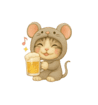 無言着ぐるみ小太郎 2（個別スタンプ：13）