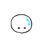 吹き出しと顔（うんうん）（個別スタンプ：24）