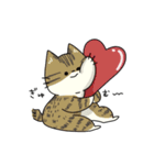 LOVEたっぷり猫（個別スタンプ：1）
