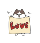 LOVEたっぷり猫（個別スタンプ：6）