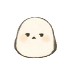 ふんわり優しいシマエナガ・うさぎ(絵本風)（個別スタンプ：5）