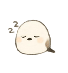 ふんわり優しいシマエナガ・うさぎ(絵本風)（個別スタンプ：10）