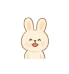 ふんわり優しいシマエナガ・うさぎ(絵本風)（個別スタンプ：13）