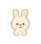 ふんわり優しいシマエナガ・うさぎ(絵本風)（個別スタンプ：16）