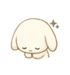 ふんわり優しいシマエナガ・うさぎ(絵本風)（個別スタンプ：17）