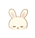 ふんわり優しいシマエナガ・うさぎ(絵本風)（個別スタンプ：22）