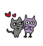 黒猫とヨルの夜ふかし（個別スタンプ：18）