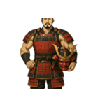 筋曜侍 - 筋トレに励む赤備え侍（個別スタンプ：2）