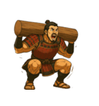 筋曜侍 - 筋トレに励む赤備え侍（個別スタンプ：6）