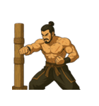 筋曜侍 - 筋トレに励む赤備え侍（個別スタンプ：12）