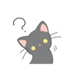 使いやすい黒猫と犬スタンプ（個別スタンプ：12）