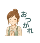 なないろママちゃん⭐秋色ほっこり会話（個別スタンプ：5）