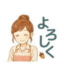 なないろママちゃん⭐秋色ほっこり会話（個別スタンプ：7）