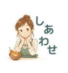 なないろママちゃん⭐秋色ほっこり会話（個別スタンプ：16）