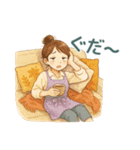 なないろママちゃん⭐秋色ほっこり会話（個別スタンプ：21）