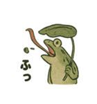 日本画風蛙スタンプ（個別スタンプ：14）