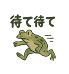 日本画風蛙スタンプ（個別スタンプ：15）