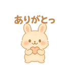 ゆるふわかわいいうさぎの日常スタンプ（個別スタンプ：3）