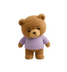 毎日使えるテディベアスタンプ（個別スタンプ：12）