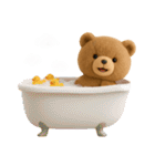 毎日使えるテディベアスタンプ（個別スタンプ：17）