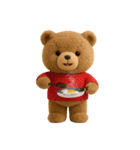 毎日使えるテディベアスタンプ（個別スタンプ：18）