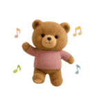 毎日使えるテディベアスタンプ（個別スタンプ：22）