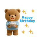 毎日使えるテディベアスタンプ（個別スタンプ：37）