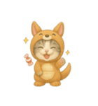 ハロウィン無言着ぐるみ小太郎 1（個別スタンプ：7）