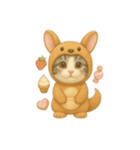 ハロウィン無言着ぐるみ小太郎 1（個別スタンプ：8）