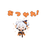 使えば盛り上がる♪ちびキャラ☆ハロウィン（個別スタンプ：34）