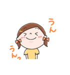 まんまるほっぺな日常会話スタンプ（個別スタンプ：2）