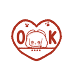 名前が入る★愛犬♡ダックスフンド【判子】（個別スタンプ：3）