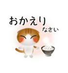 色々な猫12-2 短毛-垂れ耳-茶トラ白（個別スタンプ：39）