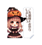 ハロウィーンの女の子（個別スタンプ：3）