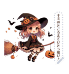 ハロウィーンの女の子（個別スタンプ：8）