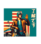[了解です専用]アメリカンバイク男（個別スタンプ：2）