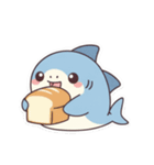 食べ物とサメ達（個別スタンプ：9）