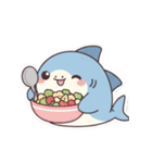 食べ物とサメ達（個別スタンプ：17）