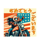 アメリカンなバイクガールの日常（個別スタンプ：14）